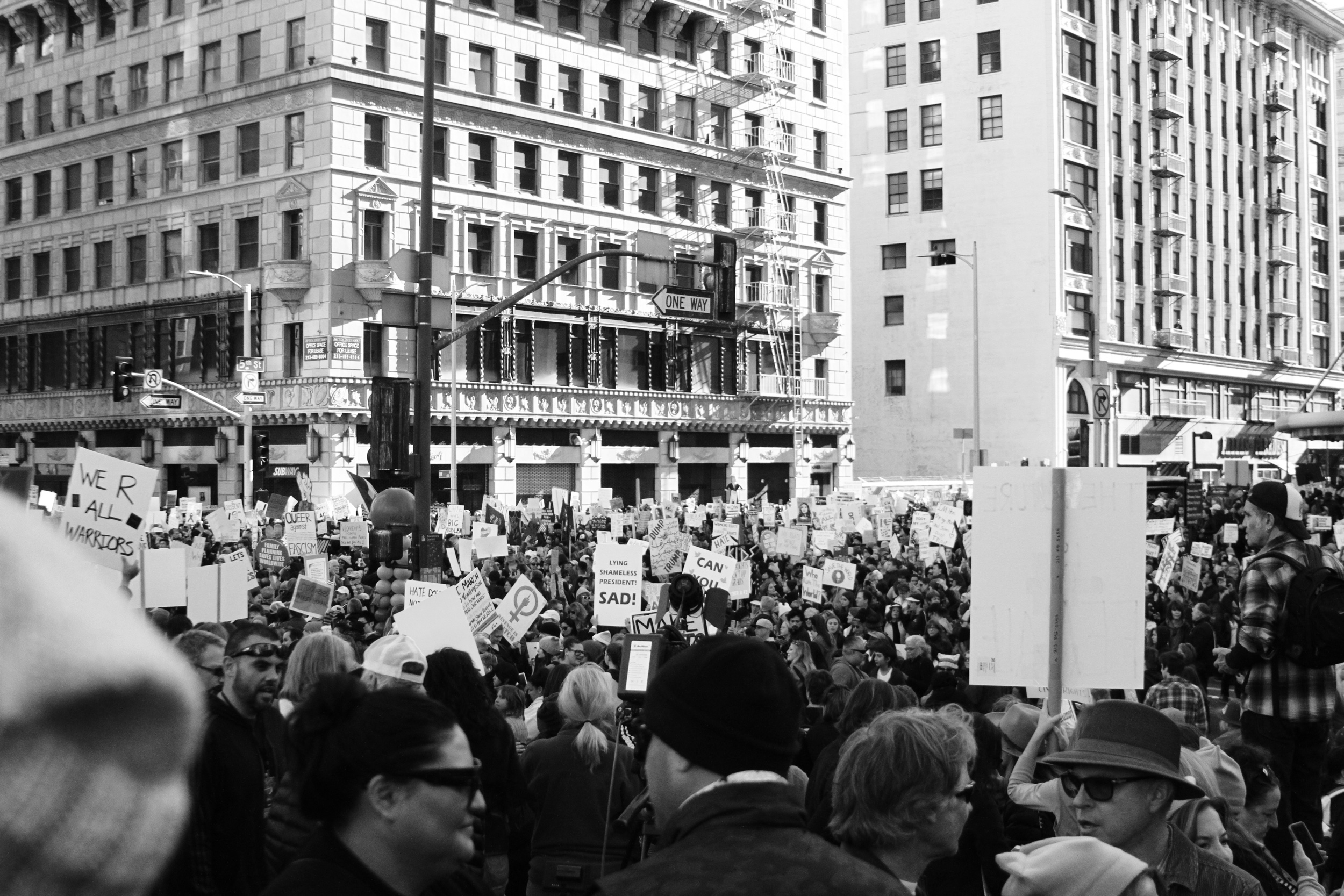 People protesting to government